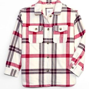 GAP Kids Plaid Shacket
